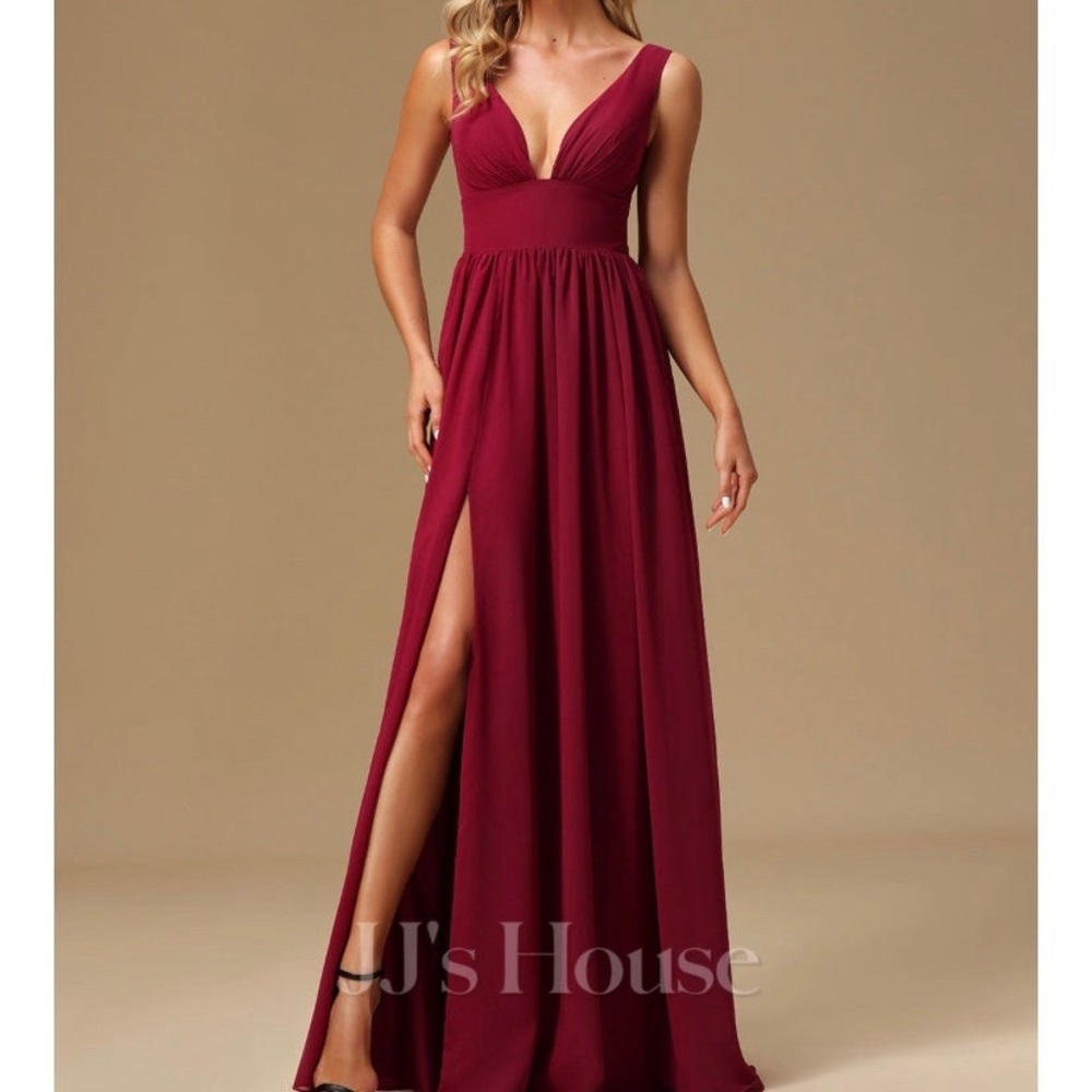 Burgundy Bridesmaid Dress
